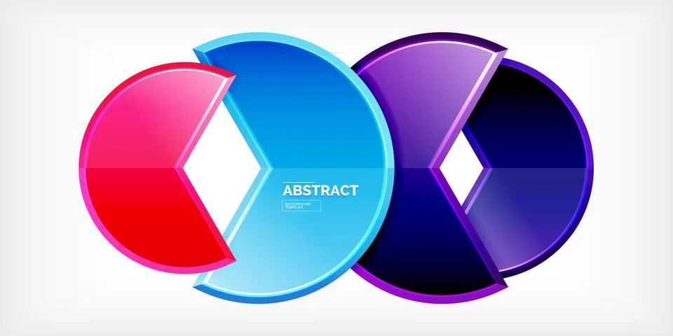 Trendy round shapes with triangular angle design element. Vector Illustration 스톡 일러스트