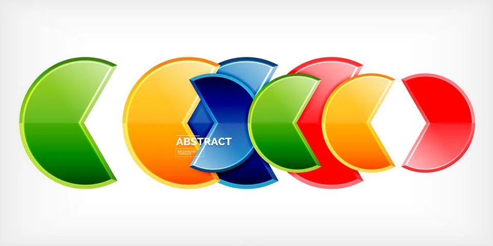 Trendy round shapes with triangular angle design element. Vector Illustration Ilustração Stock