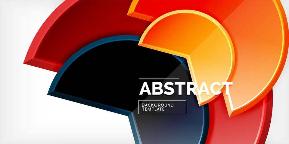Trendy round shapes with triangular angle design element. Vector Illustration Stock Illustration