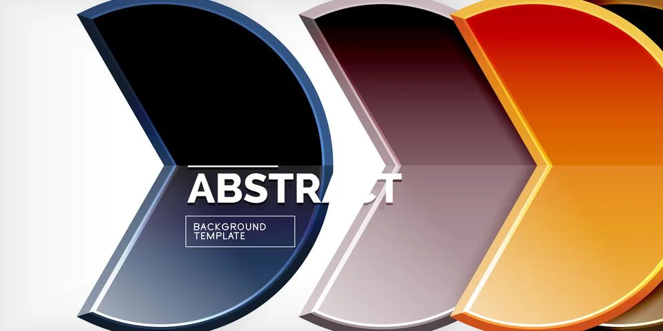 Trendy round shapes with triangular angle design element. Vector Illustration Ilustración de archivo