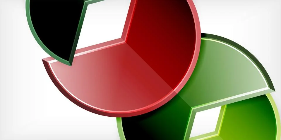 Trendy round shapes with triangular angle design element. Vector Illustration Stock Illustration