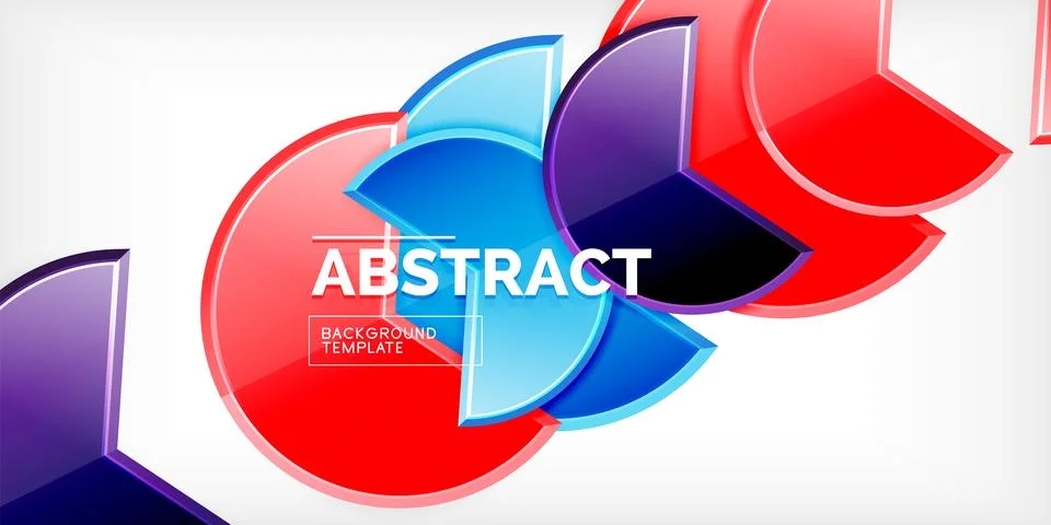 Trendy round shapes with triangular angle design element. Vector Illustration Stock Illustration