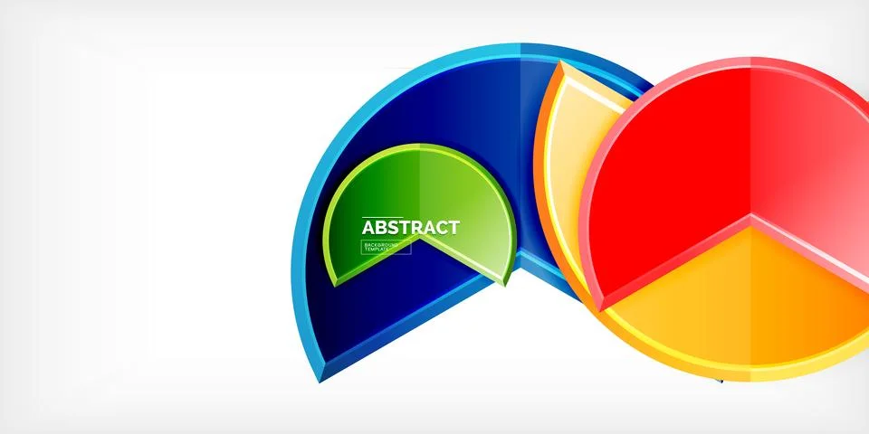 Trendy round shapes with triangular angle design element. Vector Illustration Illustrazione stock