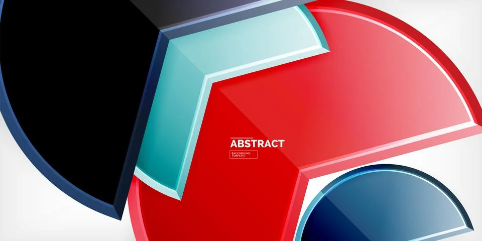 Trendy round shapes with triangular angle design element. Vector Illustration イラスト素材