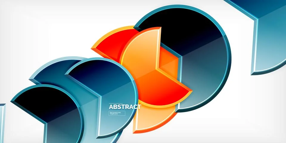 Trendy round shapes with triangular angle design element. Vector Illustration Stock Illustration