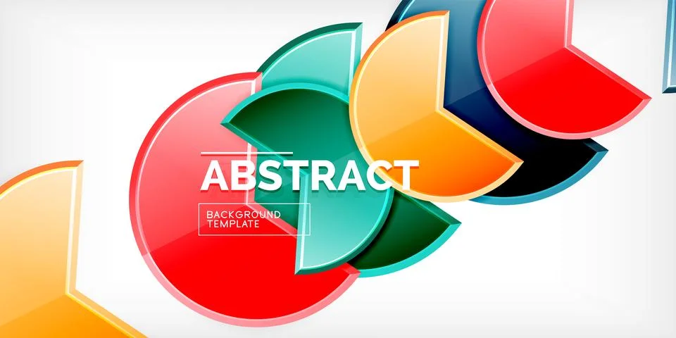 Trendy round shapes with triangular angle design element. Vector Illustration 스톡 일러스트