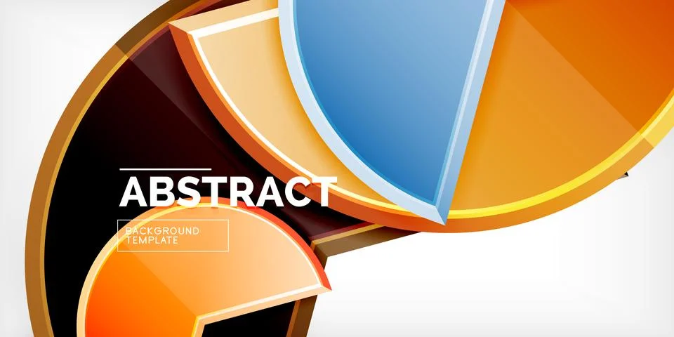 Trendy round shapes with triangular angle design element. Vector Illustration 스톡 일러스트