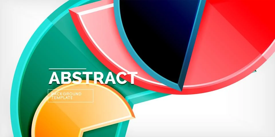 Trendy round shapes with triangular angle design element. Vector Illustration 스톡 일러스트