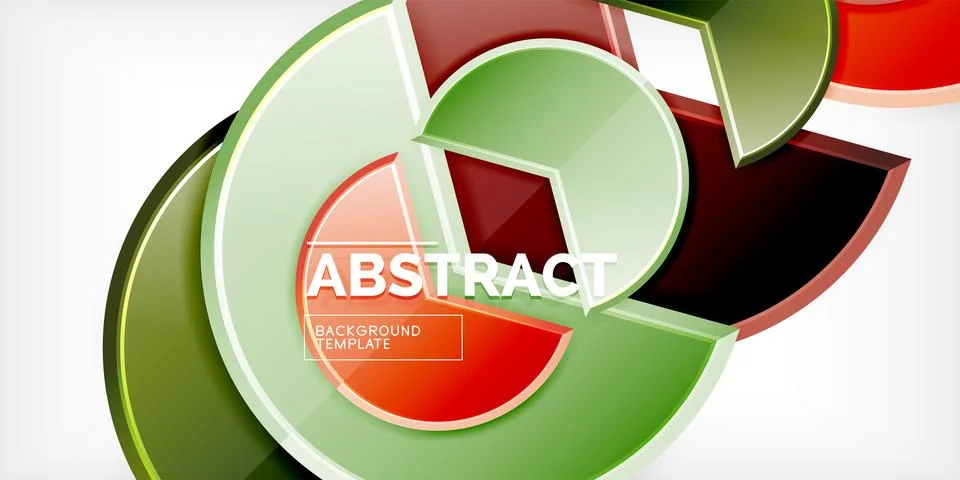 Trendy round shapes with triangular angle design element. Vector Illustration Illustrazione stock