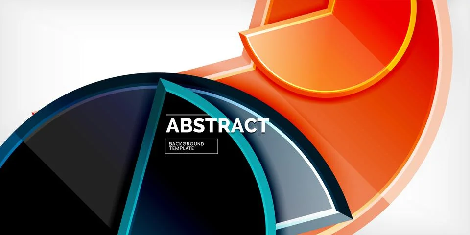 Trendy round shapes with triangular angle design element. Vector Illustration 스톡 일러스트