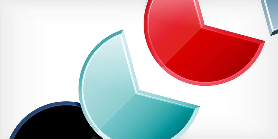 Trendy round shapes with triangular angle design element. Vector Illustration Stockillustratie