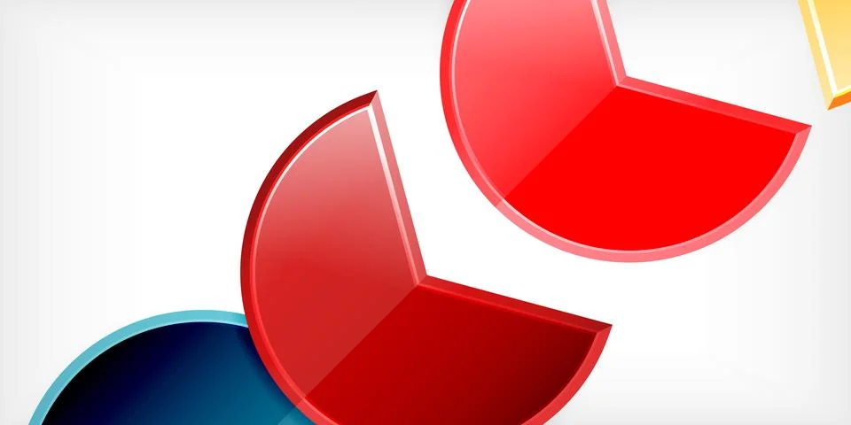 Trendy round shapes with triangular angle design element. Vector Illustration Illustrazione stock