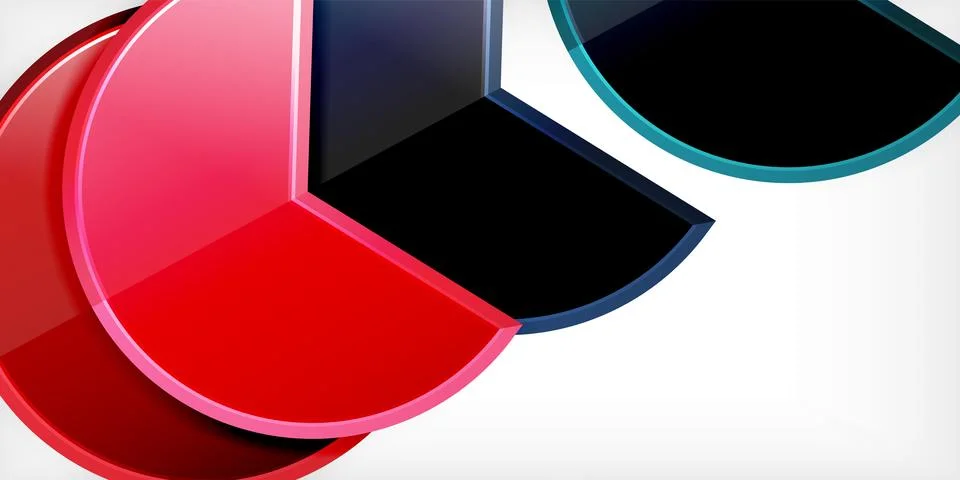 Trendy round shapes with triangular angle design element. Vector Illustration イラスト素材