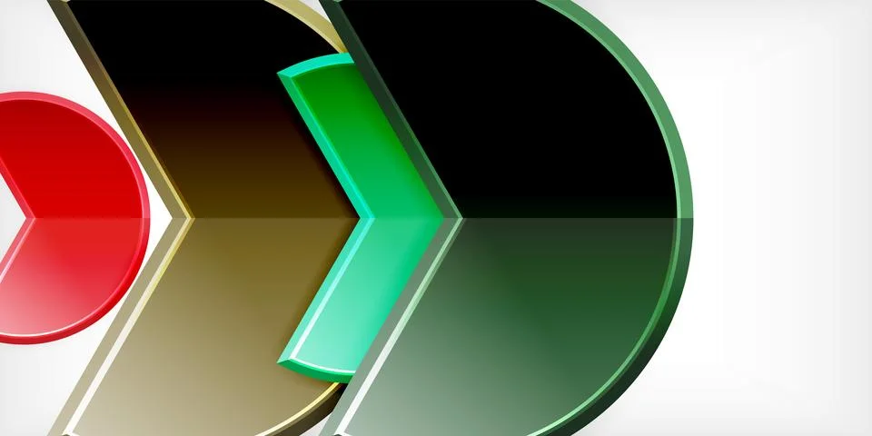 Trendy round shapes with triangular angle design element. Vector Illustration Ilustração Stock