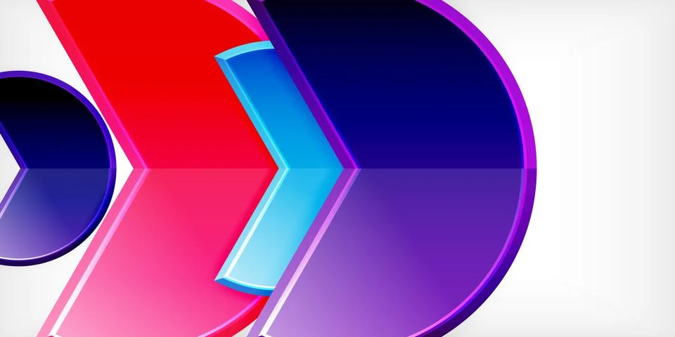 Trendy round shapes with triangular angle design element. Vector Illustration Stock Illustration