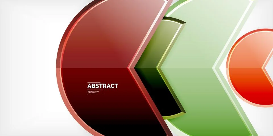 Trendy round shapes with triangular angle design element. Vector Illustration Stock Illustration