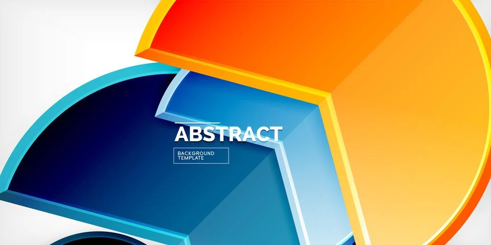 Trendy round shapes with triangular angle design element. Vector Illustration Illustrazione stock