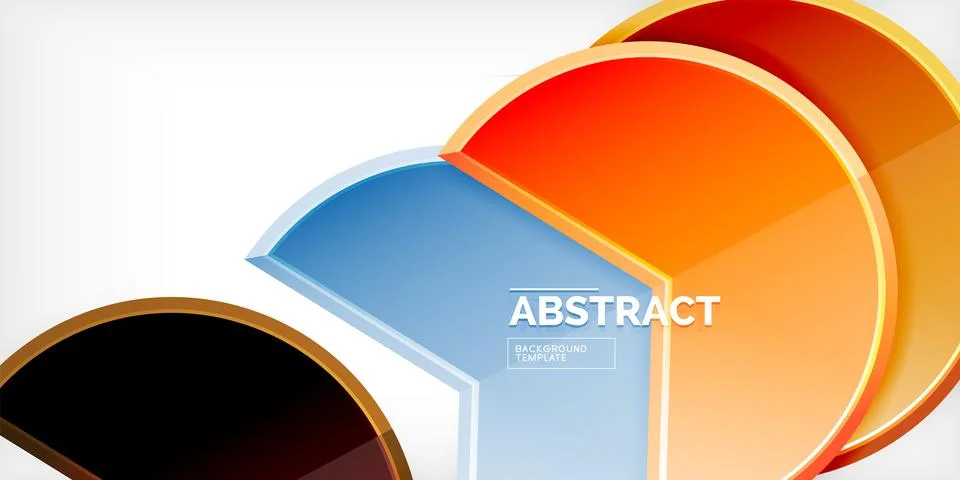 Trendy round shapes with triangular angle design element. Vector Illustration Ilustração Stock