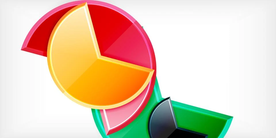 Trendy round shapes with triangular angle design element. Vector Illustration Illustrazione stock