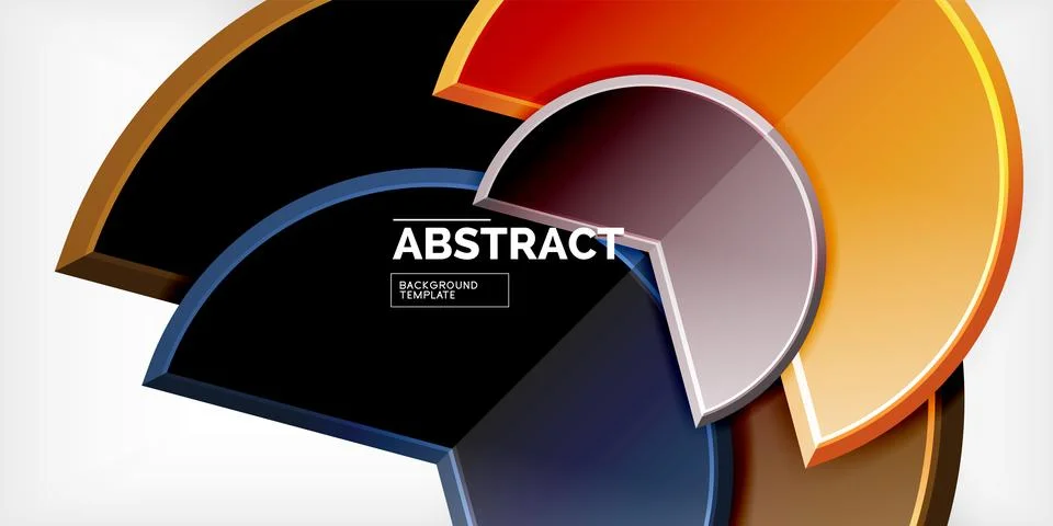 Trendy round shapes with triangular angle design element. Vector Illustration Stockillustratie