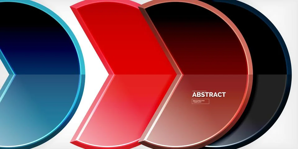 Trendy round shapes with triangular angle design element. Vector Illustration Ilustração Stock