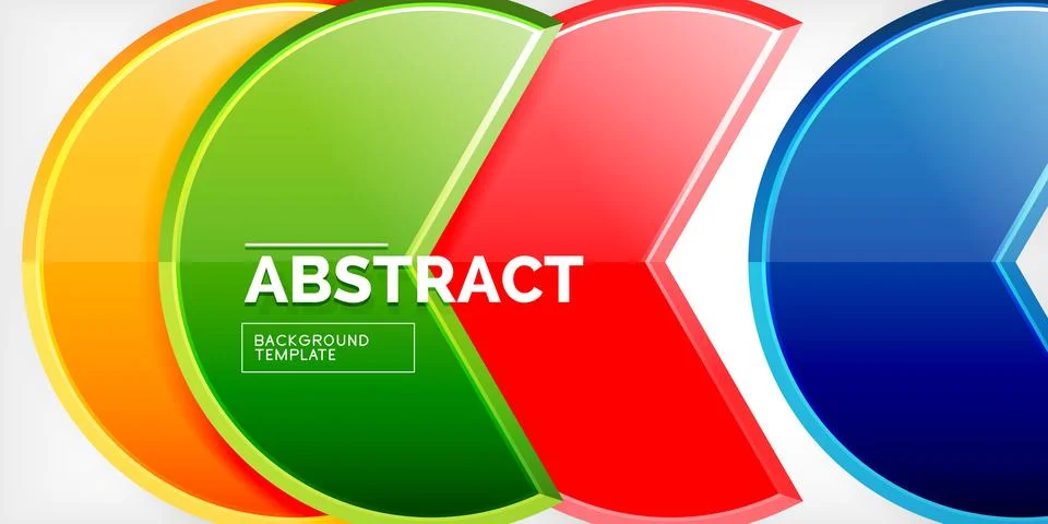 Trendy round shapes with triangular angle design element. Vector Illustration Illustrazione stock