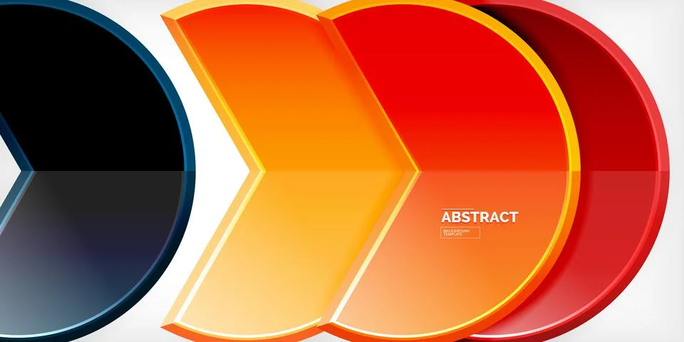 Trendy round shapes with triangular angle design element. Vector Illustration Stockillustratie