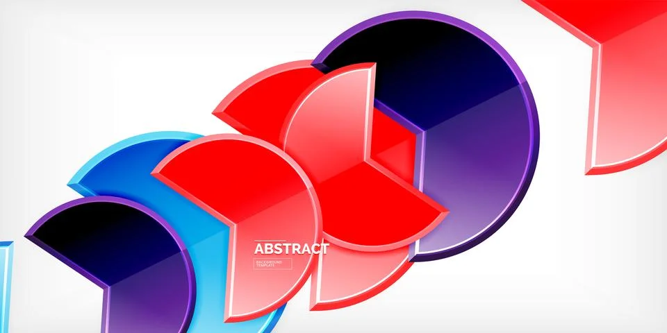 Trendy round shapes with triangular angle design element. Vector Illustration Ilustración de archivo