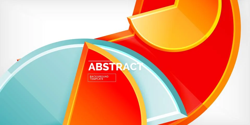 Trendy round shapes with triangular angle design element. Vector Illustration Stock Illustration