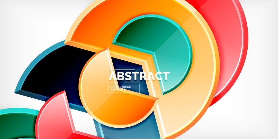 Trendy round shapes with triangular angle design element. Vector Illustration 스톡 일러스트