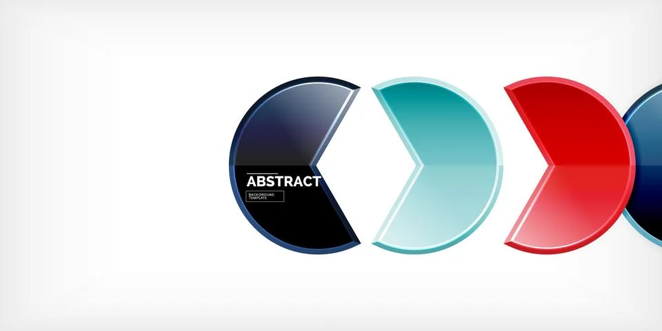 Trendy round shapes with triangular angle design element. Vector Illustration Stock Illustration