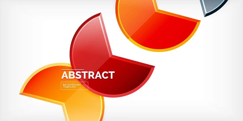 Trendy round shapes with triangular angle design element. Vector Illustration Illustrazione stock