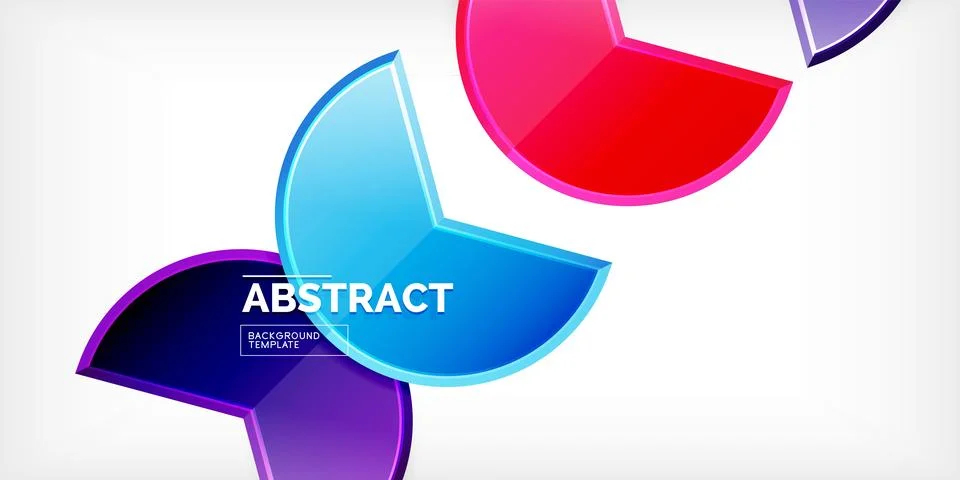 Trendy round shapes with triangular angle design element. Vector Illustration Stock Illustration