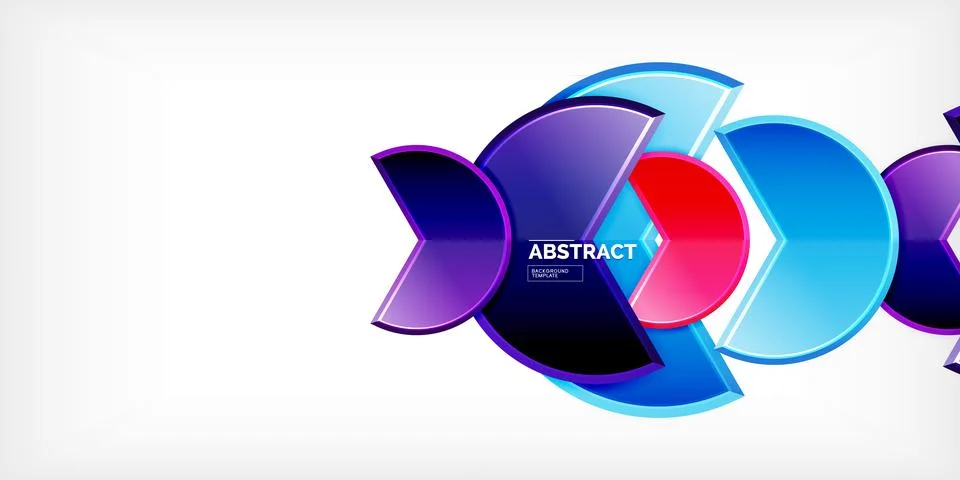 Trendy round shapes with triangular angle design element. Vector Illustration Stock Illustration