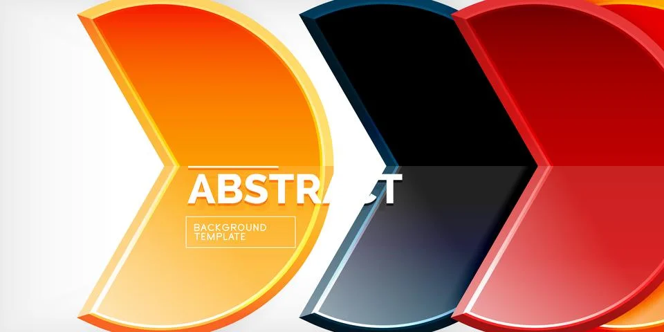 Trendy round shapes with triangular angle design element. Vector Illustration Stockillustratie