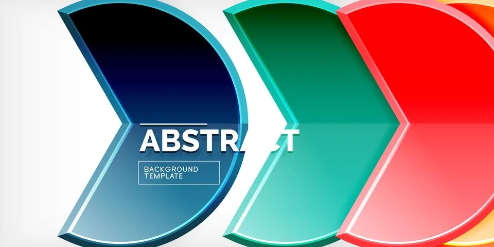 Trendy round shapes with triangular angle design element. Vector Illustration Ilustração Stock