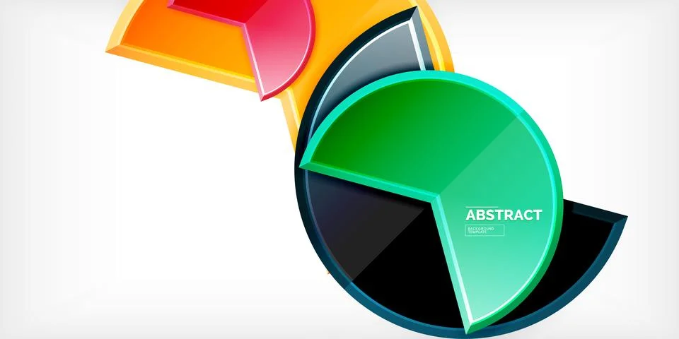 Trendy round shapes with triangular angle design element. Vector Illustration Stock Illustration