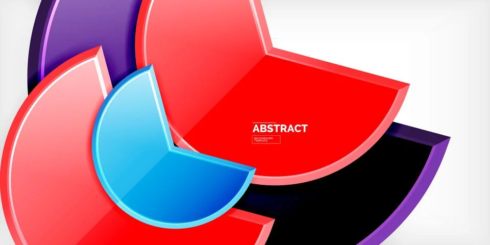 Trendy round shapes with triangular angle design element. Vector Illustration イラスト素材