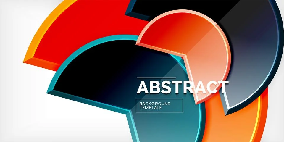 Trendy round shapes with triangular angle design element. Vector Illustration Stock Illustration
