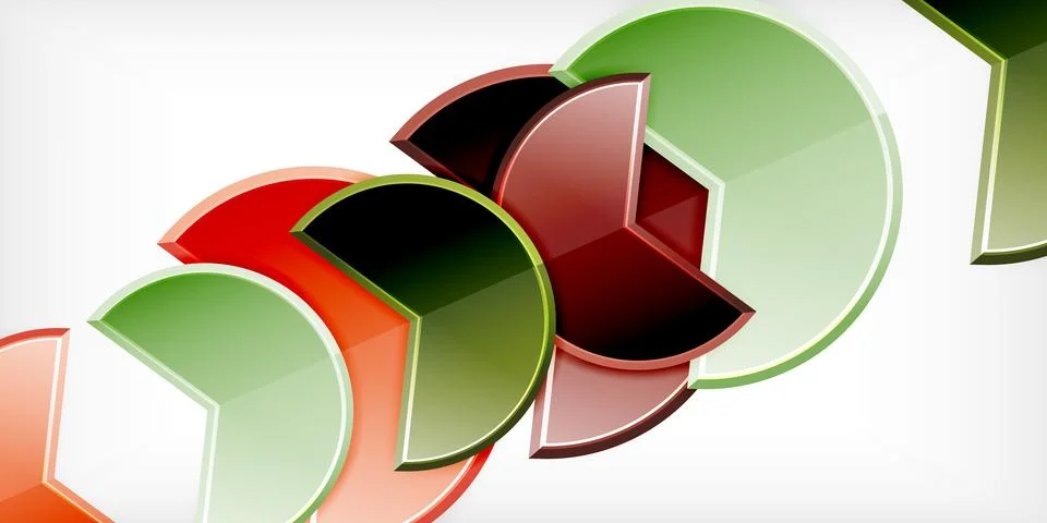 Trendy round shapes with triangular angle design element. Vector Illustration 스톡 일러스트