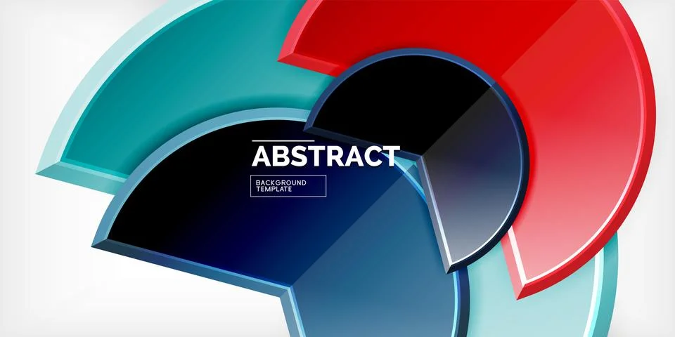 Trendy round shapes with triangular angle design element. Vector Illustration 스톡 일러스트