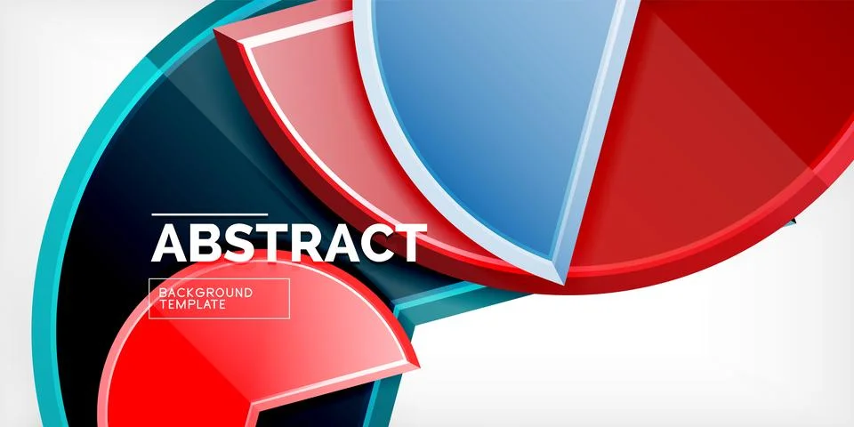 Trendy round shapes with triangular angle design element. Vector Illustration 스톡 일러스트