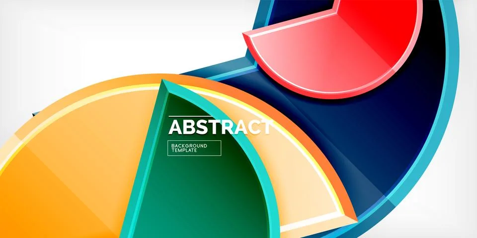 Trendy round shapes with triangular angle design element. Vector Illustration Stock Illustration