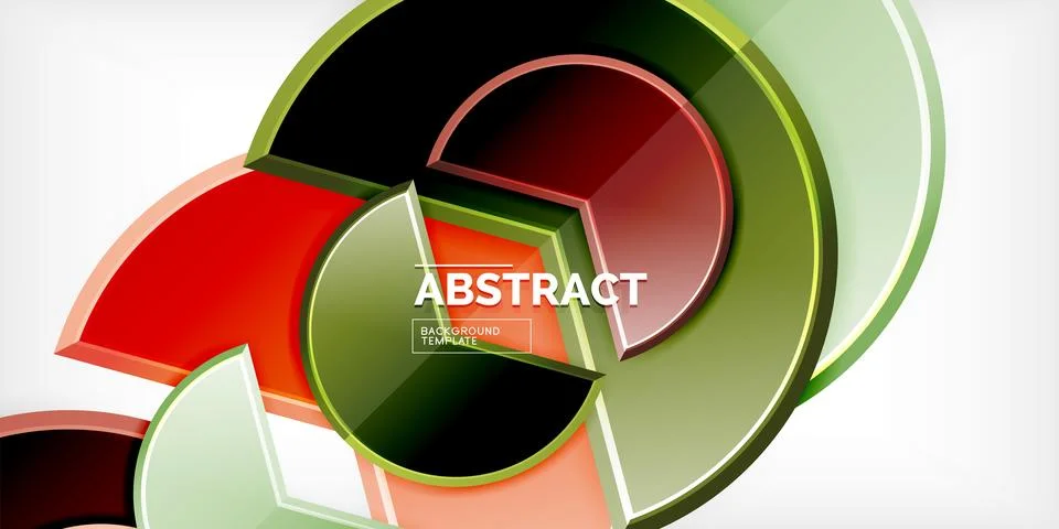 Trendy round shapes with triangular angle design element. Vector Illustration 스톡 일러스트