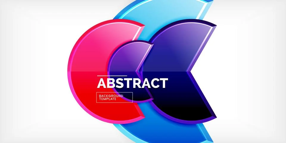 Trendy round shapes with triangular angle design element. Vector Illustration Stock Illustration