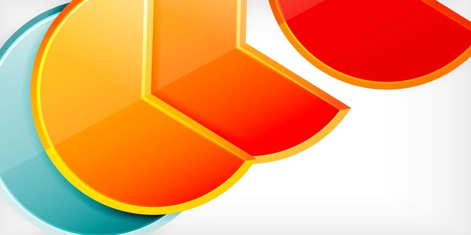 Trendy round shapes with triangular angle design element. Vector Illustration 스톡 일러스트