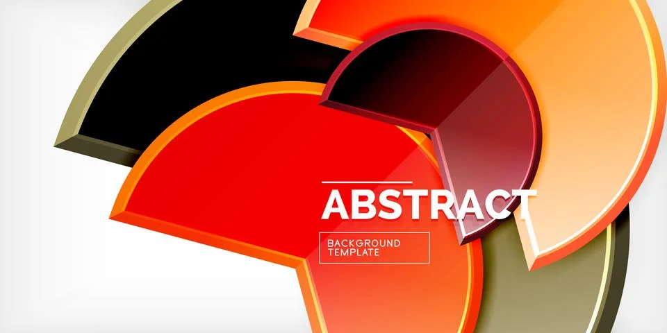 Trendy round shapes with triangular angle design element. Vector Illustration Stock Illustration