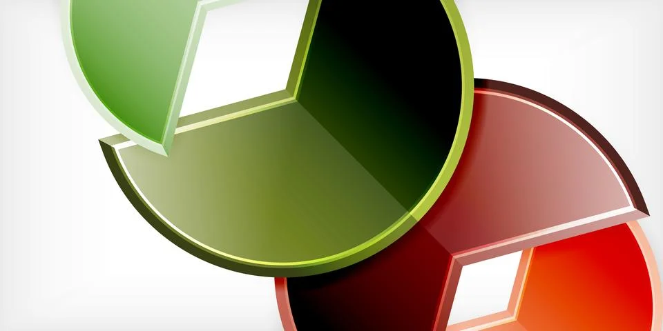 Trendy round shapes with triangular angle design element. Vector Illustration 스톡 일러스트