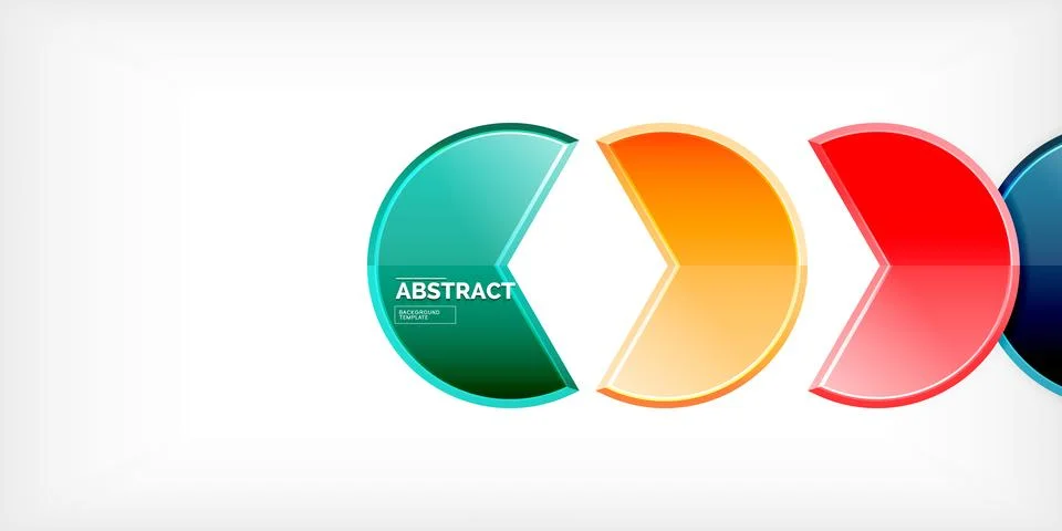Trendy round shapes with triangular angle design element. Vector Illustration 스톡 일러스트