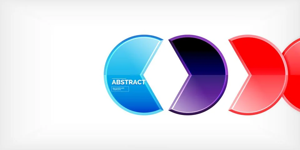 Trendy round shapes with triangular angle design element. Vector Illustration Ilustração Stock